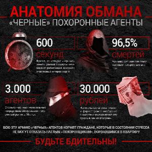 Еще не умер - они тут. Черные ритуальные агенты.